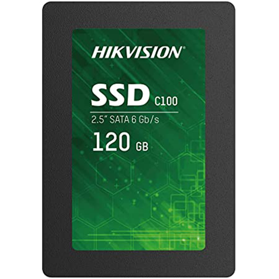 Hikvision (HS-SSD-C100) Series Portable Solid State Drive (SSD) with 120 GB Capacity, Ultra Fast Transmission Up to 560 Mbps.